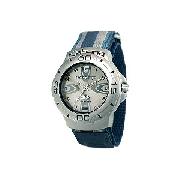 Kahuna Ladies' Blue and Grey Velcro Strap Watch