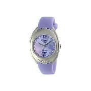 Kahuna Ladies' Lilac Dial Rubber Strap Watch