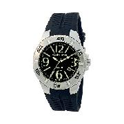 Kahuna Men's Black Rubber Strap Watch