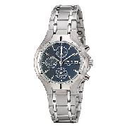 Lorus Men's Chronograph Blue Dial Bracelet Watch