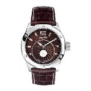 Marc Ecko Duke Men's Brown Crocodile Strap Watch