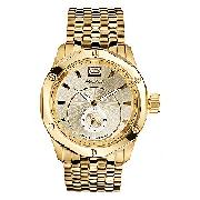 Marc Ecko Duke Men's Gold Plated Bracelet Watch