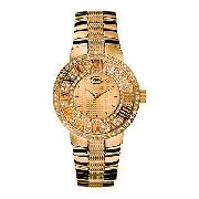 Marc Ecko the Deca Men's Gold-Plated Bracelet Watch