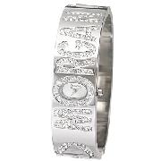 Morgan Ladies' Stone-Set Morgan Semi-Bangle Watch