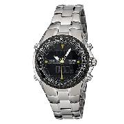 Pulsar Men's World Time Chronograph Bracelet Watch