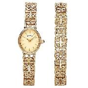 Rotary Ladies' Gold-Plated Watch and Matching Bracelet