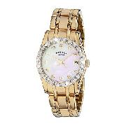 Rotary Ladies' Rocks Gold-Plated Diamond-Set Watch