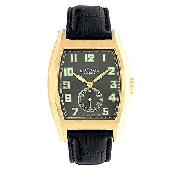 Rotary Men's Black Leather Strap Watch