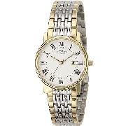 Rotary Men's Round Dial Bi-Colour Bracelet Watch