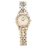 Seiko Ladies' Gold-Plated Bracelet Watch