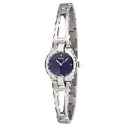 Seiko Ladies' Semi-Bangle Blue Dial Watch