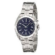 Seiko Men's Kinetic Navy Dial Bracelet Watch