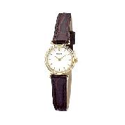 Sekonda Ladies' Brown Leather Strap Watch