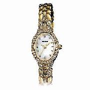 Sekonda Ladies' Gold-Plated Mother-Of-Pearl Bracelet Watch