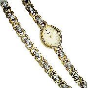Sekonda Ladies' Gold-Plated Stone-Set Watch and Braclet Set
