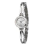 Sekonda Ladies' Semi- Bangle Watch Chrome Coloured Semi Bangle Bracelet.