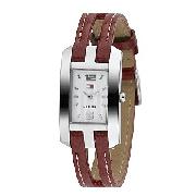 Tommy Hilfiger Ladies' Brown Leather Strap Watch