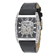 Accurist Men's Leather Strap Watch