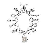 Burberry Ladies' Sterling Silver Charm Watch