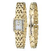 Citizen Eco-Drive Ladies' Crystal-Set Watch and Bracelet