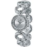 DKNY Ladies' Stainless Steel Swarovski Crystal Bangle Watch