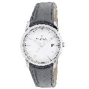 Dreyfuss and Co Ladies' Black Leather Strap Watch