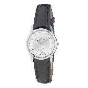 Dreyfuss and Co Ladies' Black Leather Strap Watch