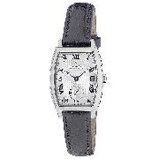 Dreyfuss and Co Ladies' Black Leather Strap Watch