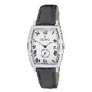 Dreyfuss and Co Men's Black Leather Strap Watch