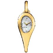 Gucci Horsebit Ladies' Gold-Plated Diamond Watchh