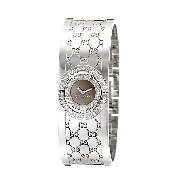 Gucci Twirl Ladies' Brown Dial and 72 Diamond Watch