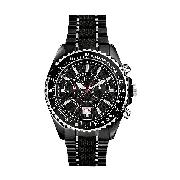 Guess Collection Men's Black Chronograph Bracelet Watch