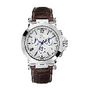 Guess Collection Men's Silver Dial Chronograph Watch