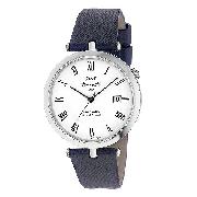 J and T Windmills Men's Sterling Silver Mechanical Watch