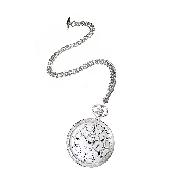 J and T Windmills Milton Men's Sterling Silver Pocket Watch