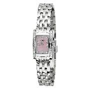 Longines Dolcevita Ladies' Stainless Steel Diamond-Set Watch