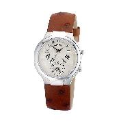 Philip Stein Men's Tan Leather Strap Watch