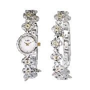 Rotary Ladies' Two-Colour Watch and Charm Bracelet Set