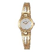 Seiko Gold-Plated Diamond-Set Bangle Watch