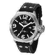 Tw Steel Canteen Style Men's 45Mm Black Leather Strap Watch