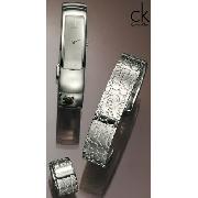 CK Calvin Klein Silver Bangle Watch