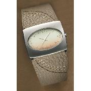 Next - Neutral Stitch Leather Strap Watch