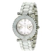 Gc Guess Collection Ladies with White Enamel Multi Dial