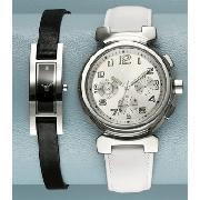 Next - White Multi Dial Watch