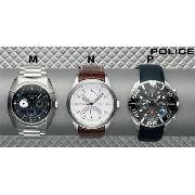 Police Navy Strap Watch